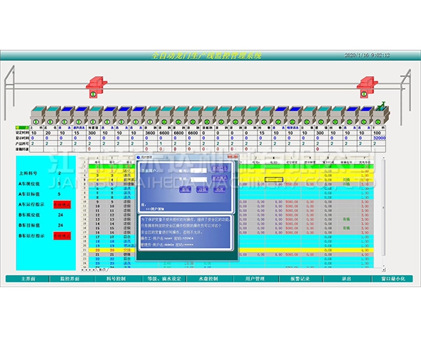 锦州全自动龙门生产线监控管理系统